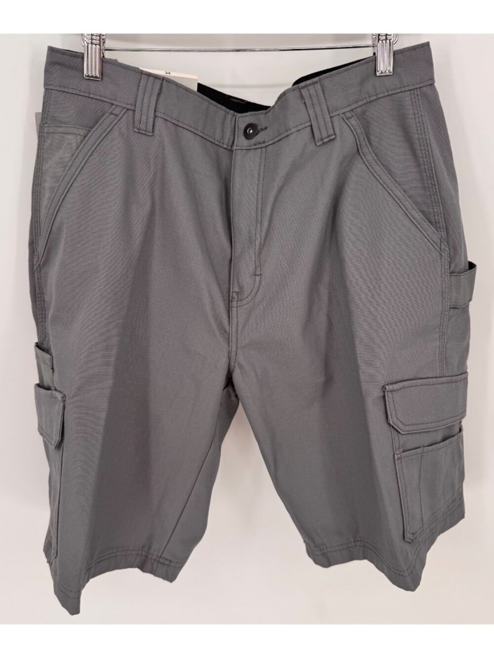Dickies Ripstop Ultimate Cargo Shorts Relaxed Fit 11" Inseam Gray Sz 34